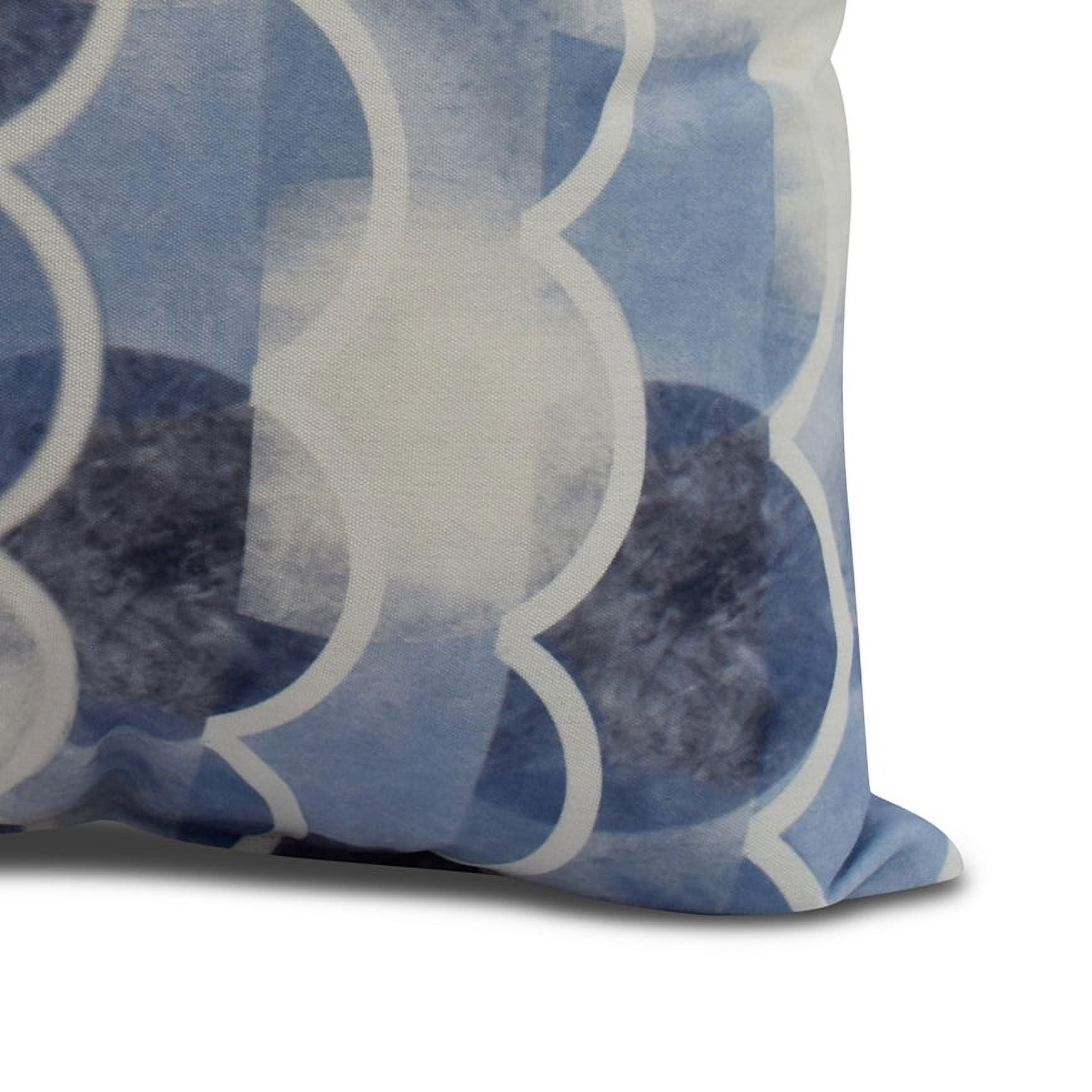 Simply Daisy, 26 x 26 inch, Zircoland , Geometric Print Pillow, Blue