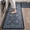 Dark Blue, variant on Wonnitar Floral Kitchen Rug Set of 2, Anti Fatigue Cushioned Mat for Kitchen, Non Slip Indoor Botanical Kitchen Mat for Sink, Laundry, Hallway, 17" x 29"+17" x 47" x 0.4" Olive Green