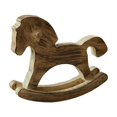 thumbnail image 1 of Caballito de madera, figurita de caballo pequeña, artesanía, coleccionable, creativo Marrón, 1 of 9