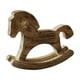 thumbnail image 1 of Caballo balancín de madera, decoración del hogar, recuerdo, oficina, colección de juguetes, artesanía, ideal Marrón, 1 of 9