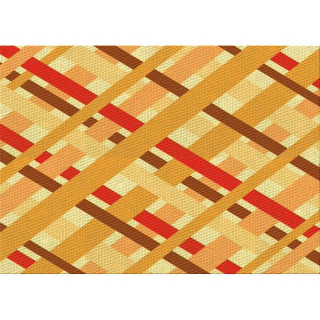 Ahgly Company Indoor Rectangle Patterned Bright Gold Yellow Area Rugs, 7' x 10'
