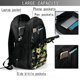 thumbnail image 4 of Balery Sunflower Skull Boho Mochila con carga USB para hombre y mujer - Mochila impermeable y antirrobo para laptop con puerto USB para viajes, trabajo, 4 of 7