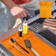 thumbnail image 2 of Fiudx Alfombrilla para Barbacoa, Almohadilla Protectora para Cocinar Al Aire Libre, Antiadherente, Resistente Al Calor, Fácil de Limpiar, Compacta para Acampar, Herramienta Multiusos para Parrilla, T, 2 of 7