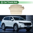 thumbnail image 2 of Tapete de Forro de Carga Único Bargains para Maletero Trasero para Honda CRV Hybrid 17-21 Cuero de Microfibra Beige Borde Elevado Patrón de Diamante 3D, 2 of 7