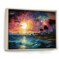 thumbnail image 2 of Designart Large Palms & Palm Trees framed wall Art, Colorful Bold Palm Trees horizon I , Palms & Palm Trees framed wall art decor, Multi-Color Traditional Natural framed wall art, 2 of 5