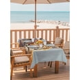 thumbnail image 2 of Outdoor Tablecloth with Umbrella Hole for Patio/Picnic/Party/Camping, Blue Tiger Waterproof Table Cloth Rectangle Table Cover Washable, Funny Animals Modern Art (52"x 70"), 2 of 8