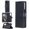 thumbnail image 2 of Leather Case with Holder, Card Slots, Wallet, and Photo Frame for Galaxy S21+ 5G - Horizontal Flip Design with Crazy Horse Texture, 2 of 4