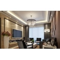 thumbnail image 2 of 12 Lights Luxury Modern Crystal Chandelier Pendant Ceiling Light - Black, 2 of 5