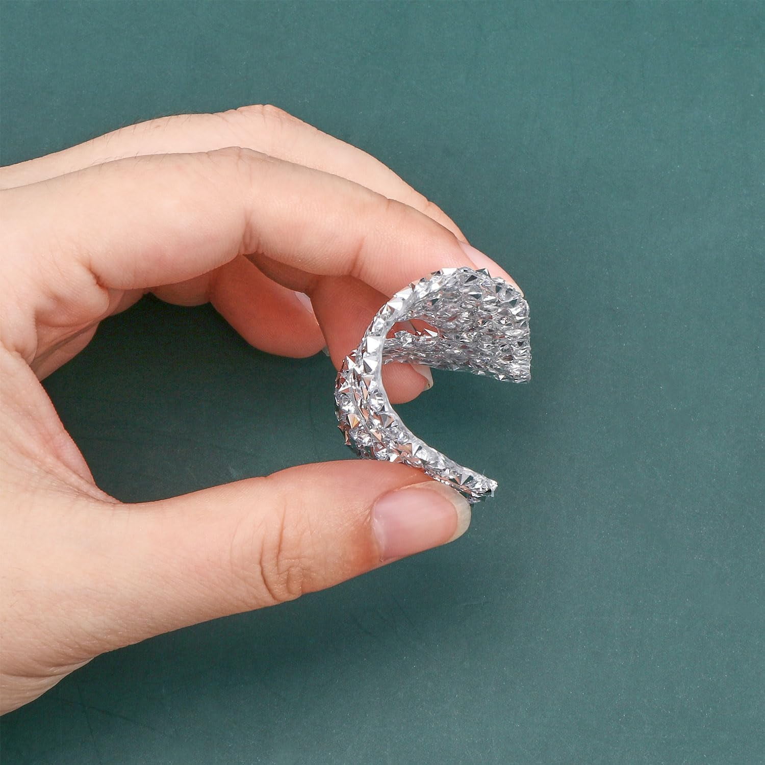 1bag 20 Pcs Number and 56 Pcs Alphabet Rhinestone Letter Sticker for Clothing Iron On Letters Patches for Jeans Jacket Costume Accessories Sewing Craft Decoration Silver