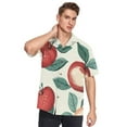 thumbnail image 5 of Ckdifva Red Yellow Apples Mens Button Down Short Sleeve Shirt Casual Shirts Beach Hawaiian Shirts, 5 of 8