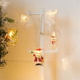 thumbnail image 4 of Xihbxyly Guirnalda de Luces Led de Papá Noel, Decoración de Cortina con Copos de Nieve, Funciona con Pilas, Fácil de Colgar, Luz Cálida para Fiestas de Navidad, Bodas y Decoración Del Hogar, 2 M de L, 4 of 4
