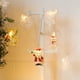 thumbnail image 4 of Fiudx Guirnalda de Luces Led de Papá Noel, Decoración de Cortina con Copos de Nieve, Funciona con Pilas, Fácil de Colgar, Luz Cálida para Fiestas de Navidad, Bodas y Decoración Del Hogar, 2 M de Larg, 4 of 4