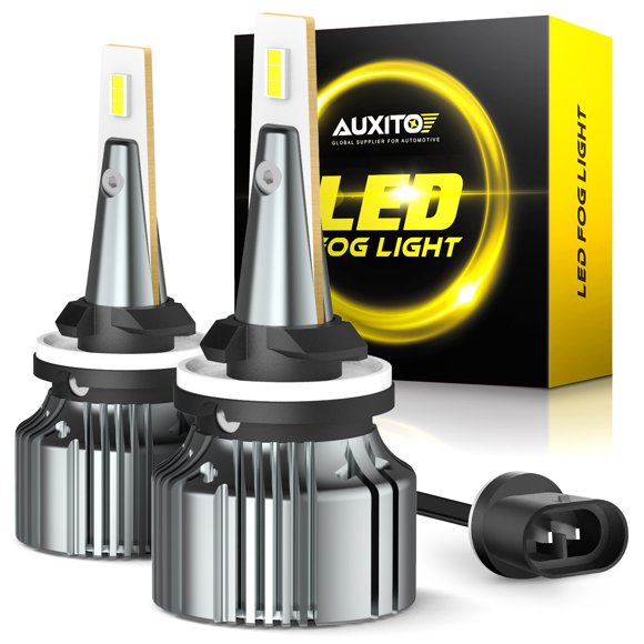 AUXITO 880 LED Fog Light Bulbs, 6500K Xenon White, 30W 6000LM Super Bright,899 DRL Replacement for Chevy, Ford, GMC, Pack of 2