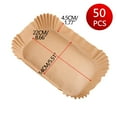 thumbnail image 2 of Food Grade Fryer Paper Special Paper Oil Absorbing Paper Tray Oil And Non Stick Circular High-temperature Paper Baking Pad Paper(50Pcs), 2 of 7