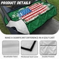 thumbnail image 6 of Whosucclay Distressed American Flag Golf Cart Seat Cover, Anti-Wear Breathable Protector for 2 Person Golf Cart Seat Anti-Fade Towel Blanket, 52.36"x 32.28", 6 of 7