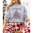 thumbnail image 3 of Merry Cluckin Christmas Sweatshirt for Women and Teens Funny Chicken Xmas Tree Pullover Gray Sweatshirt Adult X-Large, 3 of 4