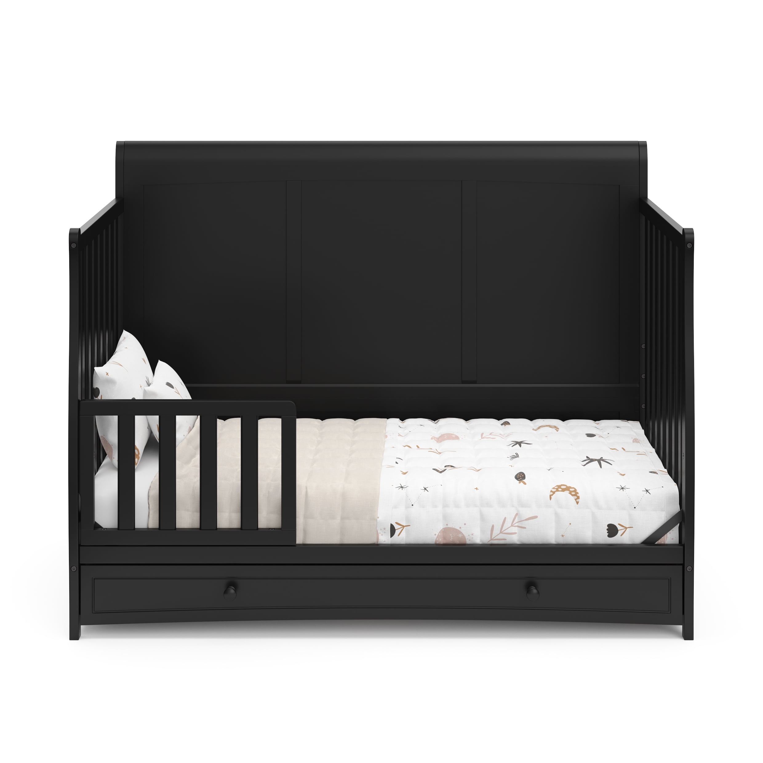 Graco Asheville 4-in-1 Convertible Baby Crib with Drawer, Black
