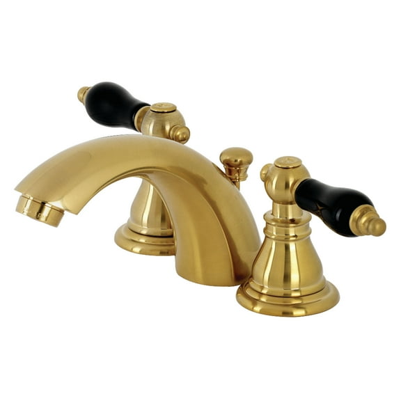 Kingston Brass KB957AKLSB Duchess Mini-Widespread Bathroom Faucet, Brushed Brass