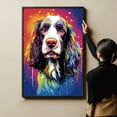 thumbnail image 4 of English Springer Spaniel Dog Canvas Wall Art Colorful Pets Graffiti Highland Canvas Oil Painting Canvas Print Street Art Modern Artwork Living Bedroom Bathroom Home Office Decor, 4 of 4