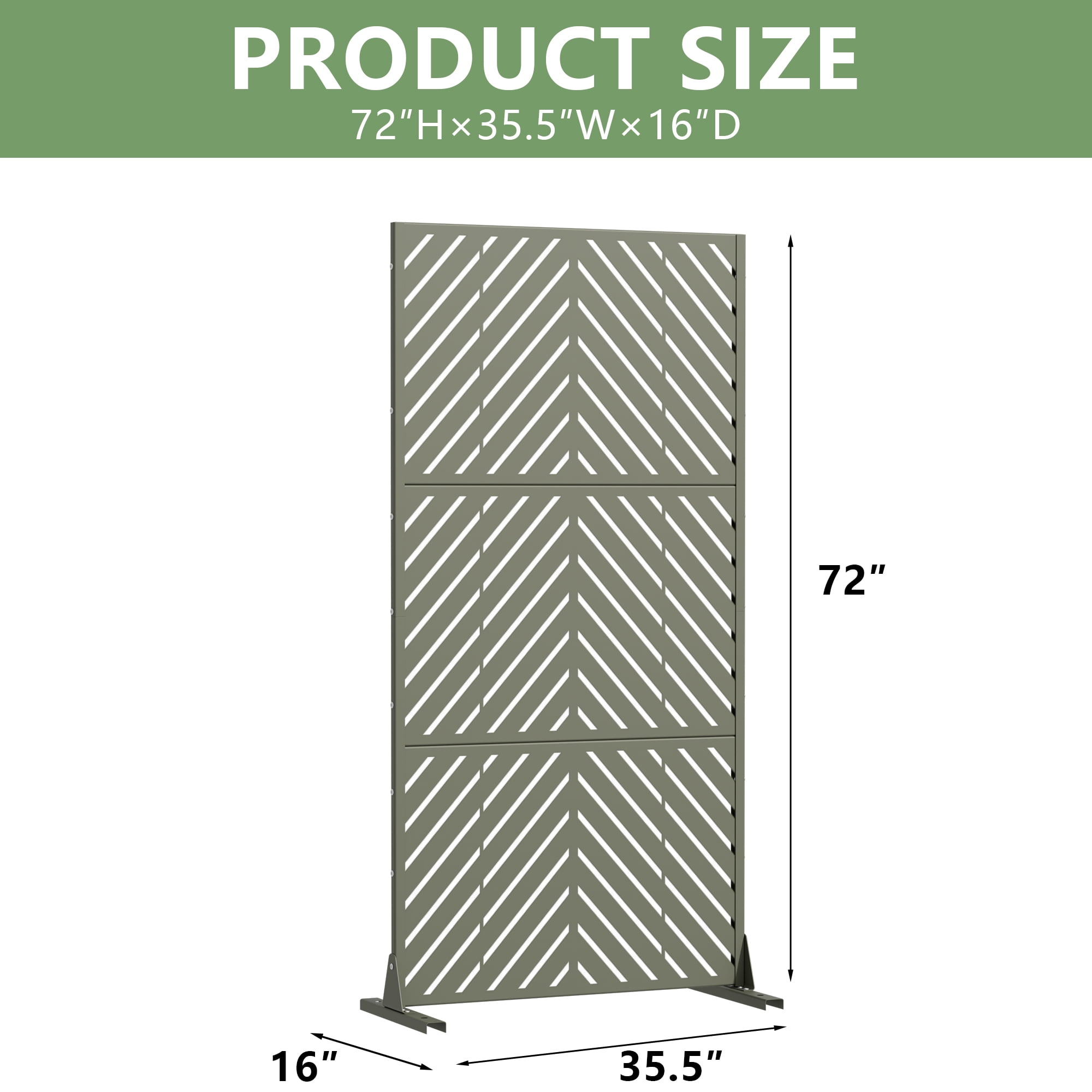 Privacy Metal Screen Fence Panel
