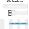 thumbnail image 7 of Tianle Compatible with Fenix 5S Plus Band Silicone Sport Watch Bands for Fenix 5S/Fenix 7S/Fenix 6S/Fenix 6S Pro/D2 Delta S Smart Watch-Black Buckle(White), 7 of 7