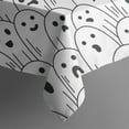 thumbnail image 5 of Black and White Halloween Ghosts Square Tablecloth,Waterproof Square Table Cover,Wipeable Spillproof Washable Table Cover for Home Kitchen Party Decor 52"x52"(132x132cm), 5 of 6