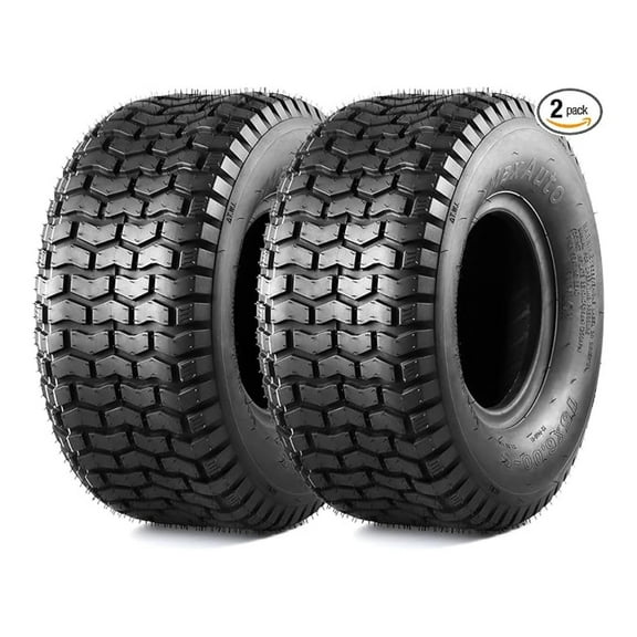 15x6.00-6nhs Lawn Mower Tires 15x6x6 Lawn Tractor Tire 15x6-6 Turf Tires, 4 Ply Tubeless Tire, 565 lbs Capacity, Set of 2