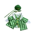thumbnail image 3 of Cheapark St. Patrick's Day Porch Goose Green Outfit Decoration Large, 3 of 6