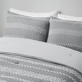 thumbnail image 4 of Gracie Mills Robert 5-Piece Striped Clipped Jacquard Comforter Set - GRACE-15273, 4 of 4