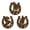 As shown, variant on Yunuuuoa 5 Packs Wooden Horseshoe Shaped Openwork Hanging Ornament for Wall Door Window Decor Rustic Farmhouse Western Home Party Wedding Celebration Decorative Hanging Sign