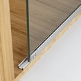 thumbnail image 4 of Glass Sliding Door Hardware Kit - 5mm Thick Double U-Channel Aluminum Track with Rollers for Display Cabinet, Closet, Wardrobe, 4 of 6