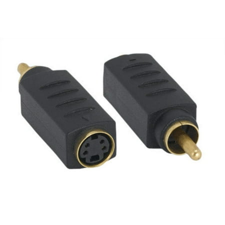 Kentek RCA male to S-Video female gold plated adapter video connector
