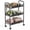Black, variant on Yeabett 3-Tier Slim Metal Rolling Storage Cart,Mobile Shelving Organizer Utility with Wheels & 4 Side Hooks, Unit Slide Out Mesh Storage Cart for Kitchen Bathroom Pantry Black