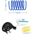 thumbnail image 2 of Paquete de 60 juguetes para gatos, resortes coloridos para gatos, bobinas para perseguir, morder, regalo de caza, 2 of 4