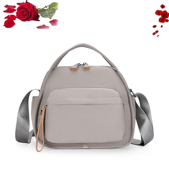 Veluna Shoulder Bag, Women Veluna Crossbody Shoulder Bag, Solid Zipper Handbag, Lightweight Large Capacity