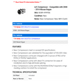 thumbnail image 2 of A/C Compressor - Compatible with 2008 - 2014 Nissan Rogue 2009 2010 2011 2012 2013, 2 of 2