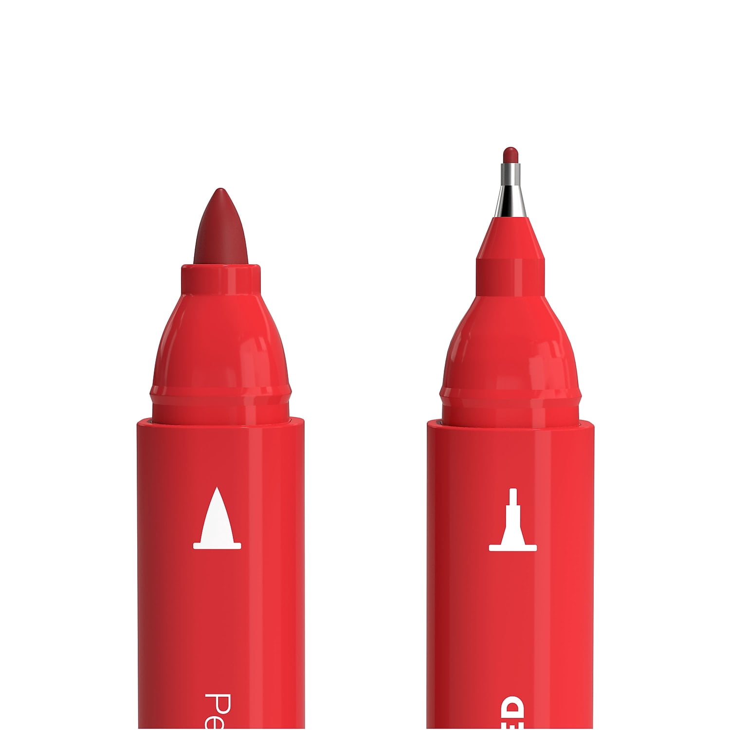 Staples TRU RED Pen Permanent Marker Twin Tip Red Dozen TR57832