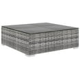 thumbnail image 1 of vidaXL 10 Piece Garden Lounge Set with Cushions Poly Rattan Grey, 1 of 5