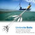 thumbnail image 3 of Alabama Rigs,5 Arms Alabama Umbrella Umbrella Rigs Fishing Tackle Accessory World-Class Design, 3 of 8