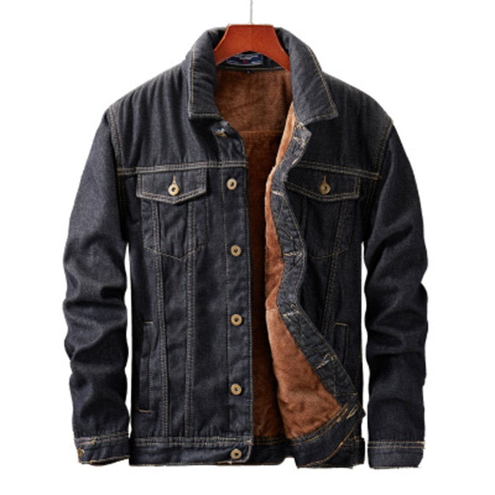 denim warm jacket