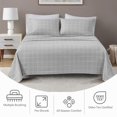 thumbnail image 4 of Sábanas de franela Sleep Philosophy True North, tamaño king, gris, 4 of 9