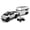 Silver, variant on Tigozz 1:36 Cybertruck Pickup and Camper Trailer Toy Set with Mini Quad Bike, Pull-Back Action, Opening Doors, Lights and Sounds, Green