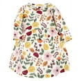 thumbnail image 3 of Hudson Baby Girl Cotton Dresses, Fall Botanical, 9-12 Months, 3 of 4