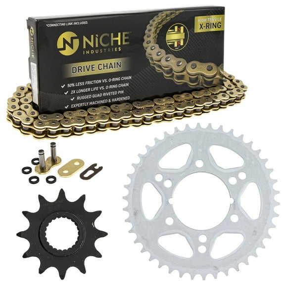 Niche Sprocket Chain Set for Polaris Xplorer 250 12/42T 520 X-Ring ATV MK1005063