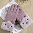 thumbnail image 2 of KyCheLot Women Soft Warm Gloves Cute Fleece Lined Windproof Winter Thermal Mittens Glove, 2 of 5