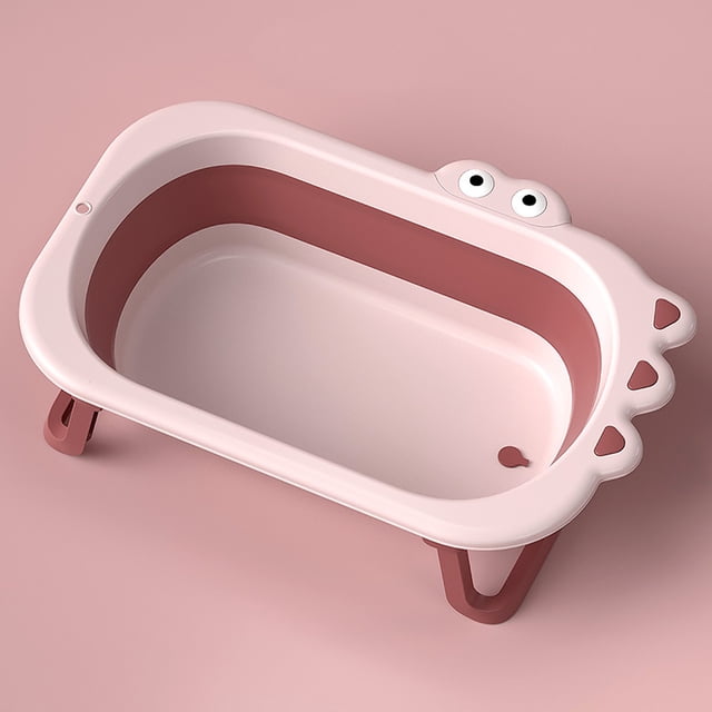 Collapsible Baby Bath Tub, Large Capacity, Stable Support, Prevent Slipping, Comfortable Bath With Safe Material