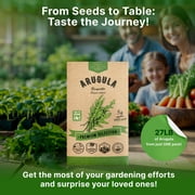 Organo Republic Arugula Roquette Seeds – 2,900+ Non-GMO Heirloom Seeds, 5g Packet for Planting Greens Indoors & Outdoors, Spicy Salad Leaf for Home Garden