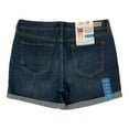 thumbnail image 2 of Seven7 Women's Stretch Mid-Rise 5" Inseam Weekend Denim Short, Rolled Cuff Rhymes 6, 2 of 2