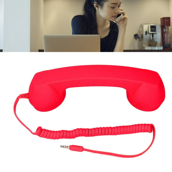 Vintage Retro Telephone Handset, Cell Phone Receiver MIC Microphone Speaker For Cellphone, Smartphone And Computers, Old Telephone Headse With 3.5 Mm Socket