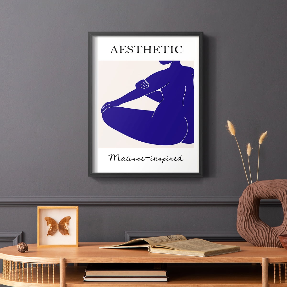 Matisse CXVII Framed Print in Black Solid Wood 16 x 20 Framed Print
